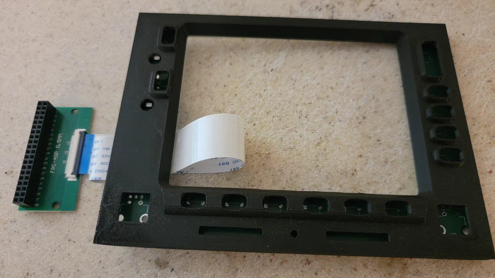 PCB installed behind the GNS 530 overlay