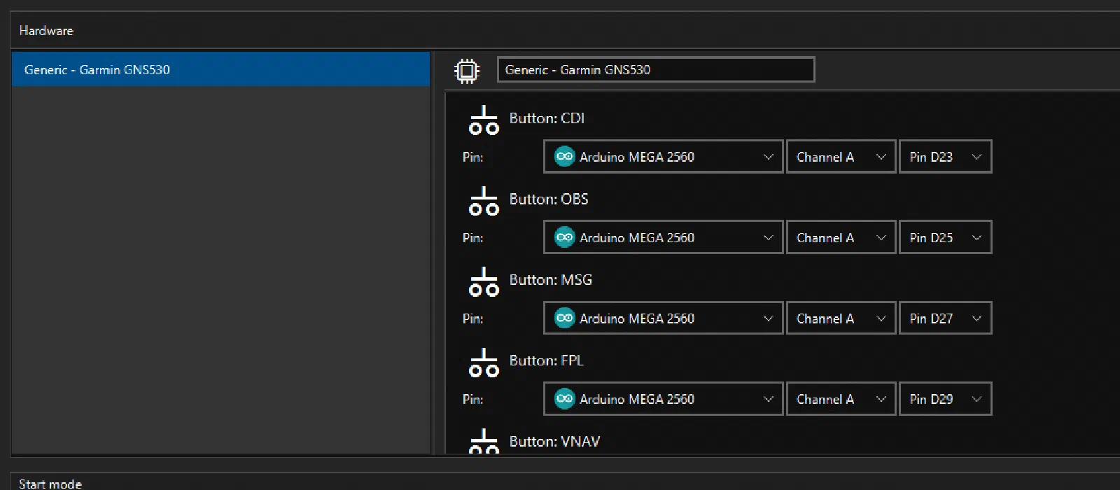Air Manager configuration / interface