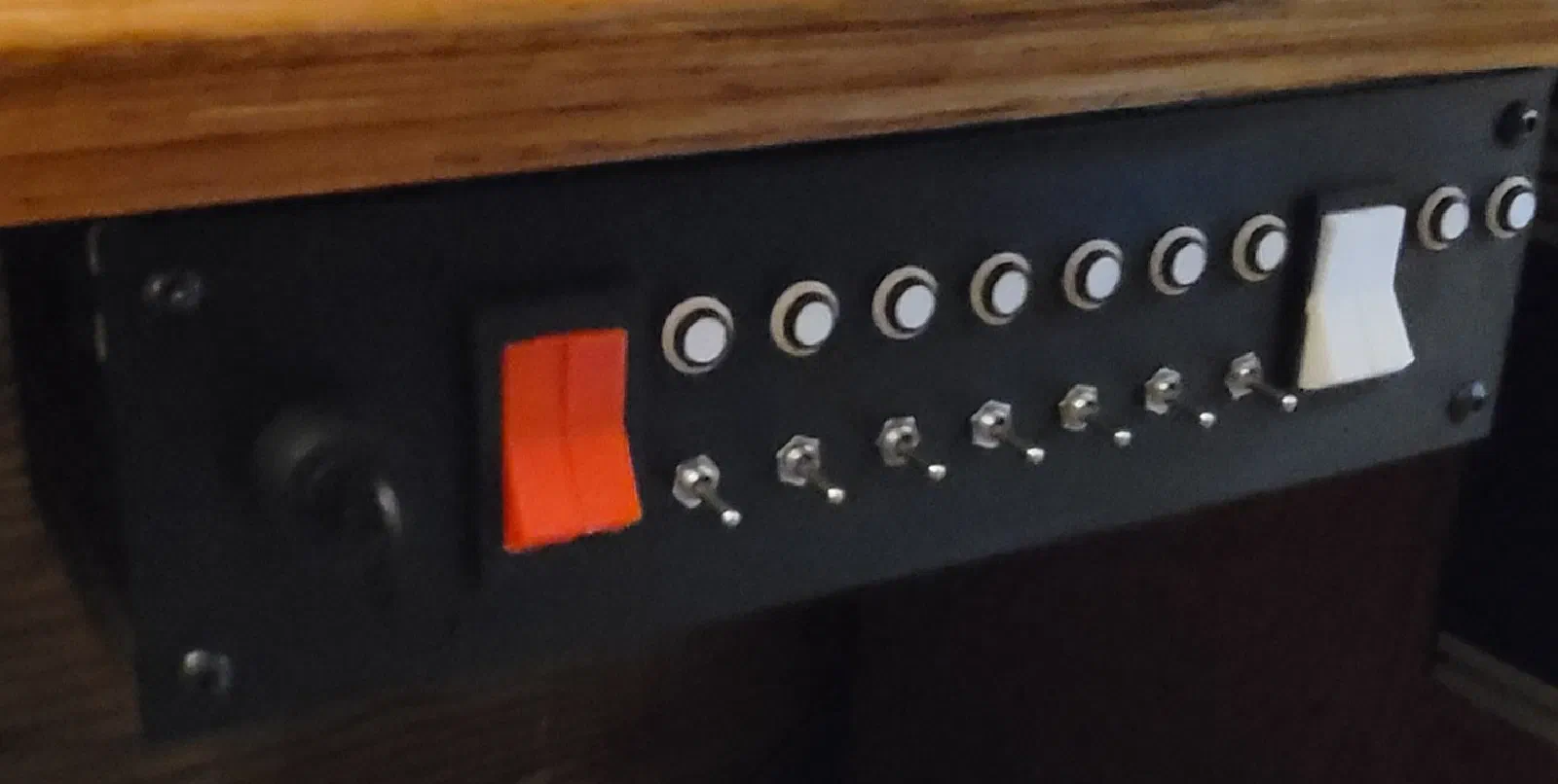 Completed switch box prototype before labeling refinement